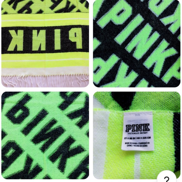 Victoria's Secret PINK Neon Blanket Scarf - Picture 2 of 4